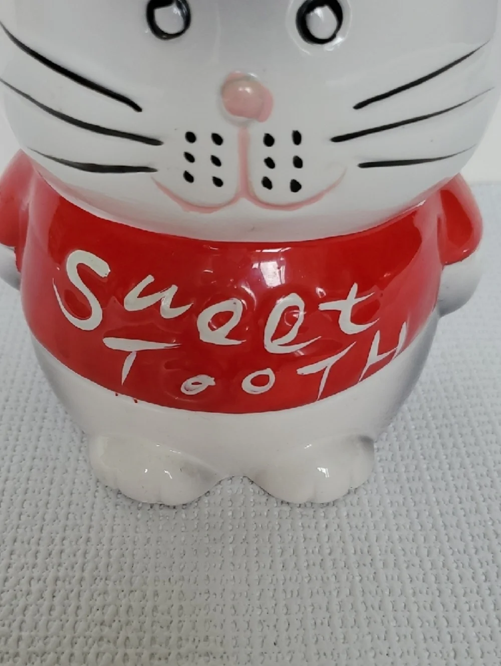 Sweet Tooth French Kitty Candy Cookie Jar Vintage Retro